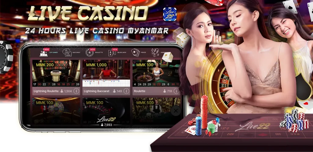 live casino games Myanmar banner